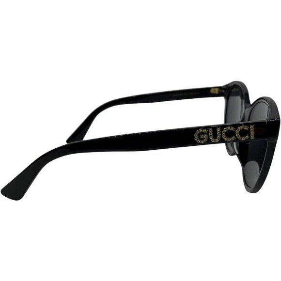 Authentic GUCCI Line Stone Sunglasses GG0419SA Black Resin #36634430 main image 6
